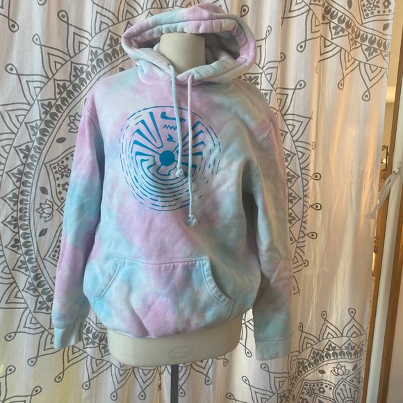 PacSun Tie Dye Rare Design Hooded Sweatshirt - Picture 1 of 6